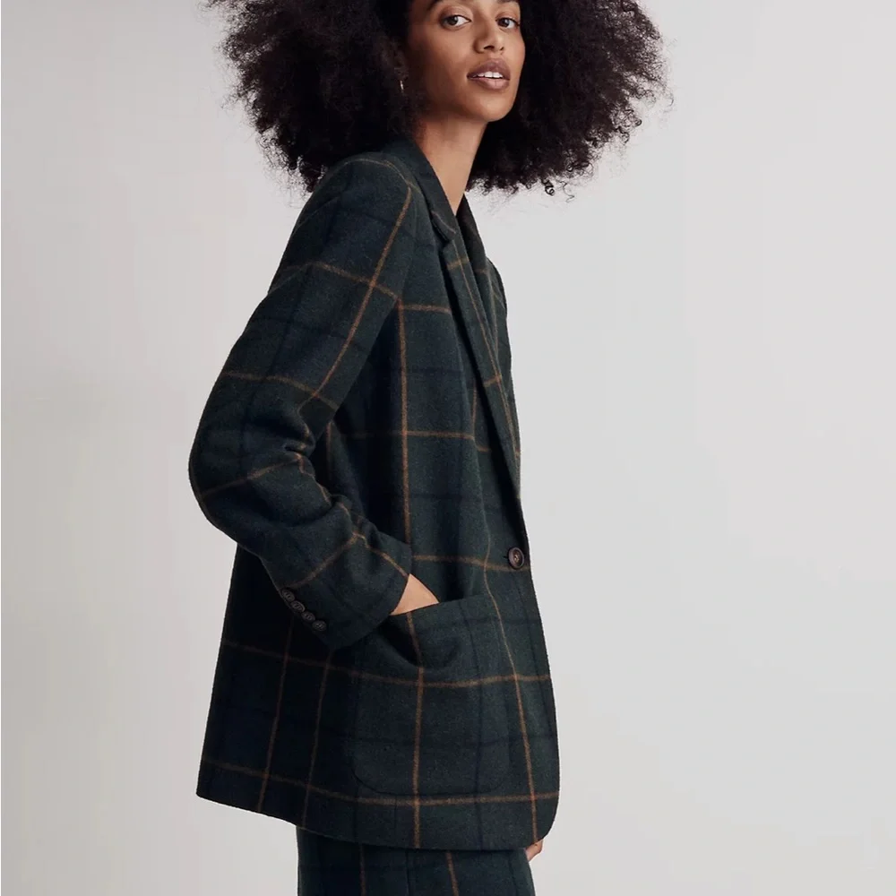 Madewell Larsen Blazer in Windowpane - Picture 7 of 8